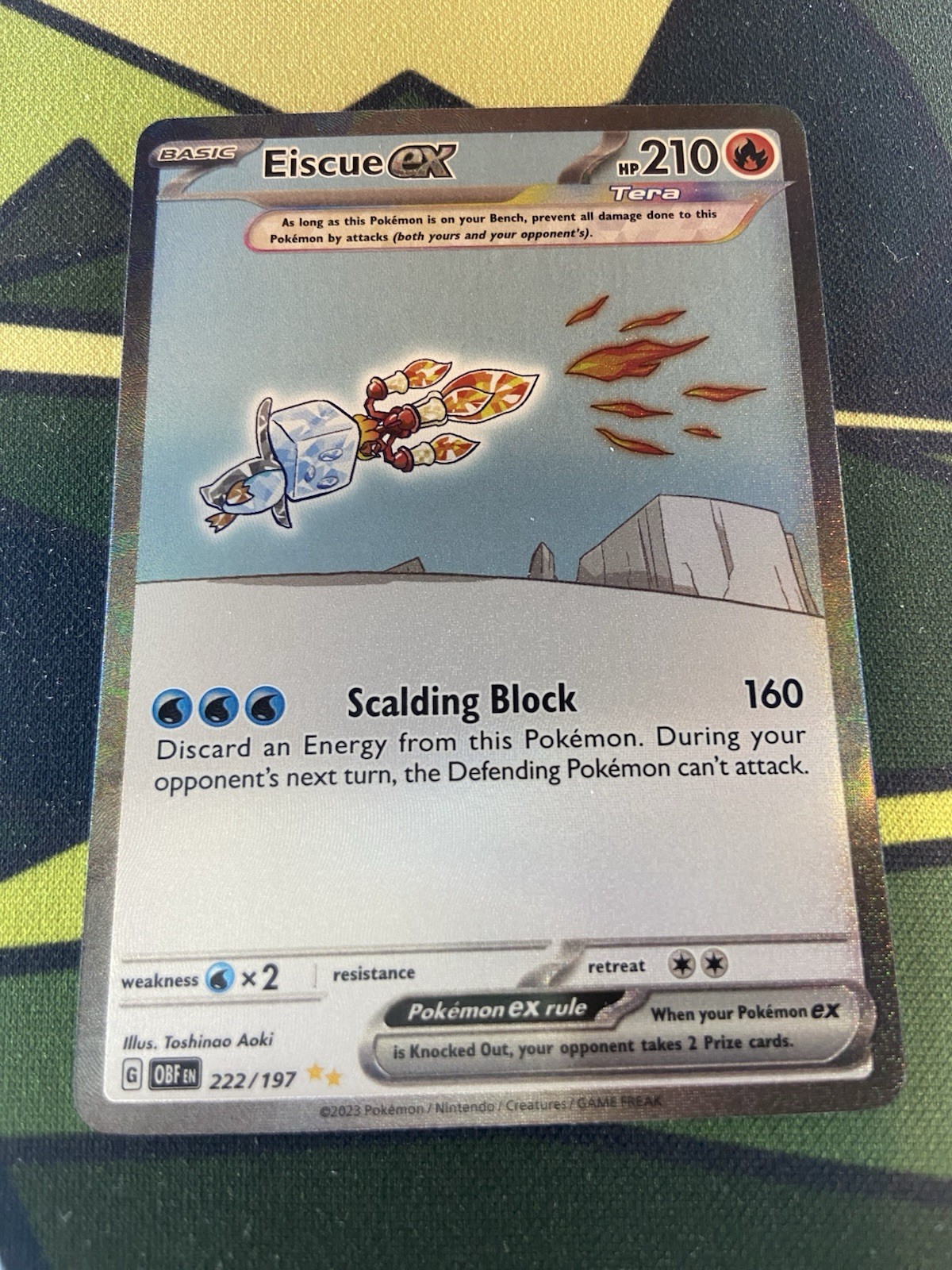 Eiscue ex #222Pokemon Obsidian Flames