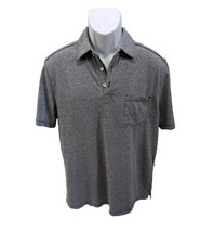 Tommy Bahama Island Zone Polo Shirt Mens M Short Sleeve Gray Casual 120t