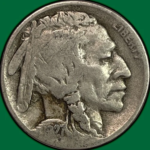 1927-D Buffalo Nickel Very Good VG Coin #29181