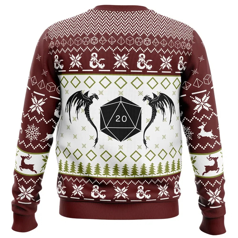 Dungeons and Dragons Merry Little Crit-Mas Christmas Ugly Sweater