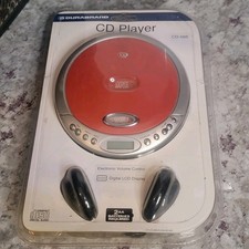 New Durabrand CD-566 Programmable CD Player Digital LCD Display Headphones