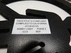 Black Wooden Round No Women Sign — photo 4