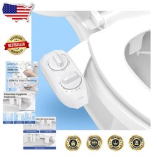 NEO 185 PLUS Bidet Attachment - White, Sleek, Modern, Stainless Steel, U-Shape