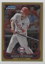 2012 Bowman Chrome Gold Refractor 19/50 Shane Victorino #127 0b5f
