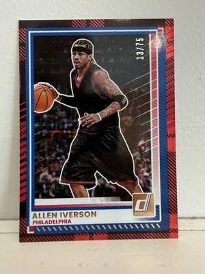Allen Iverson 2025-26 Donruss Plaid Foil /75 76ers AI