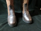 RODEBJER Brown Suede & Leather Knee High Boots 3 ½” Heel sz 6.5-7 EUC! — photo 2