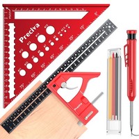 Zimmermannswinkel Set Metrisches Streichmaß Aluminiumlegierung Mit Baubleistift