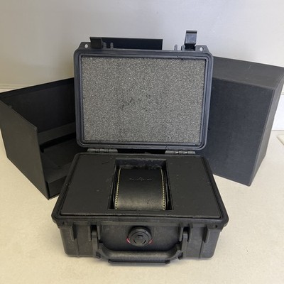 Blancpain Fifyty Fathoms Black Watch Plastic Storage Box w/ Travel Case - READ