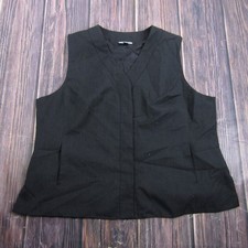 Cintas Vest Men 2XW Black Uniform Workwear Recycled Polyester II66-53