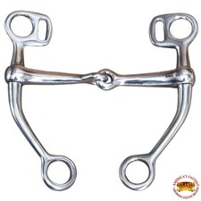 74RI 5" Hilason Horse Mouth Steel Tom Thumb Bit W/ Jointed
