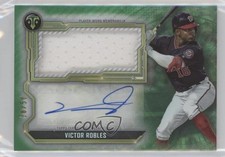 2020 Triple Threads Single Jumbo Relics Emerald 28/50 Victor Robles Auto 0xz8