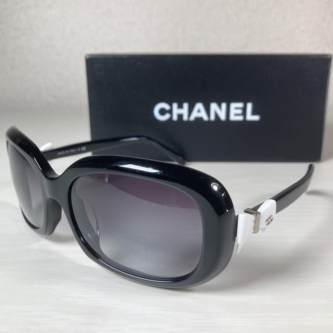CHANEL Coco Mark Ribbon Sunglasses for Women
