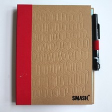K Company SMASH Memory Book Scrapbook Album 8.5x11 Brown Red Junk Journal