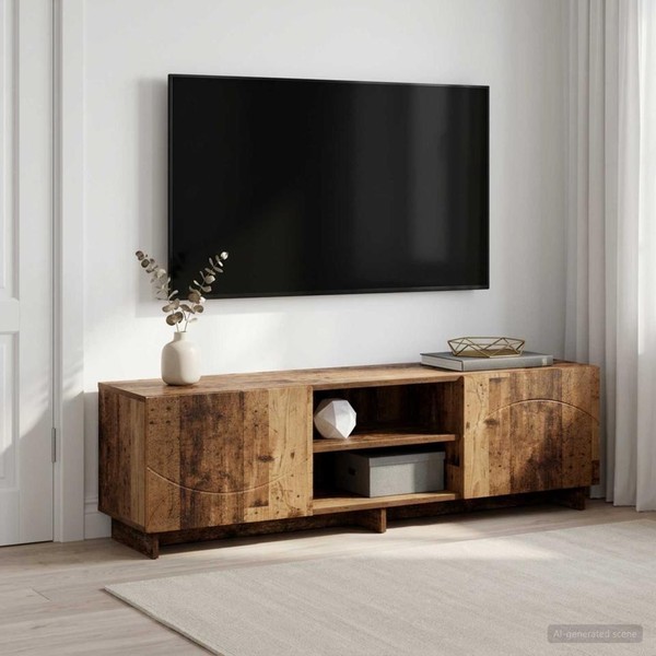 Tv-St?Nder 140 X 34,5 X 40 Cm Altholz Holzwerkstoff-image