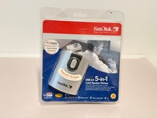 SanDisk ImageMate USB 2.0 5 in 1 Card Reader Writer Transfer Button Open Box