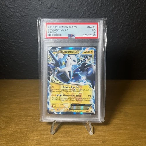 Thundurus EX (Team Plasma) BW81 Black & White Holo *PSA 5*