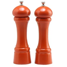 Chef Specialties 08902 8 in. Butternut Orange Pepper and Salt Mill Set