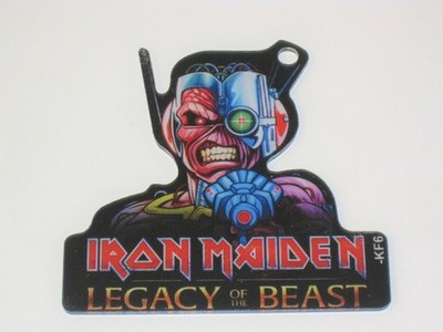 Iron Maiden Stern Pinball Promo Plastic Key Chain - Legacy of the Beast