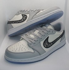 Size 9 - Dior x Air Jordan 1 Low Gray for sale online | eBay