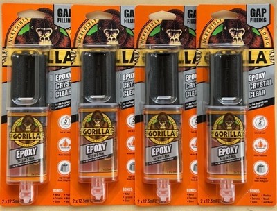 Gorilla Epoxy 25ml x 4 - glasklarer, starker & wasserfester Kleber