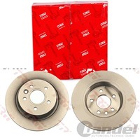 2X TRW Bremsscheiben 280Mm Voll Hinten Passend FÜR Volvo V40 | DF6535