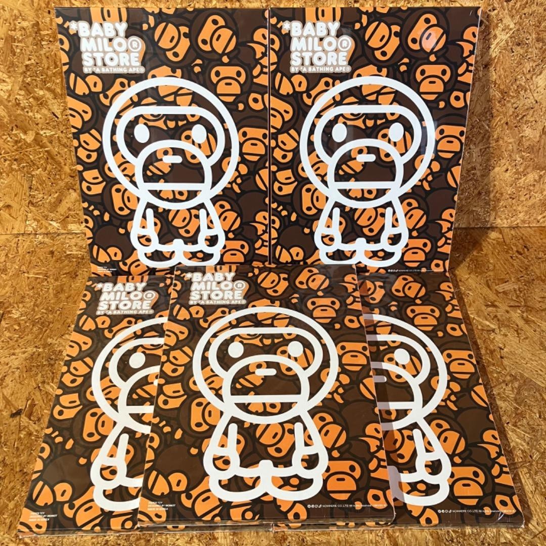 A BATHING APE PAPER TOY STICKER Set of 5