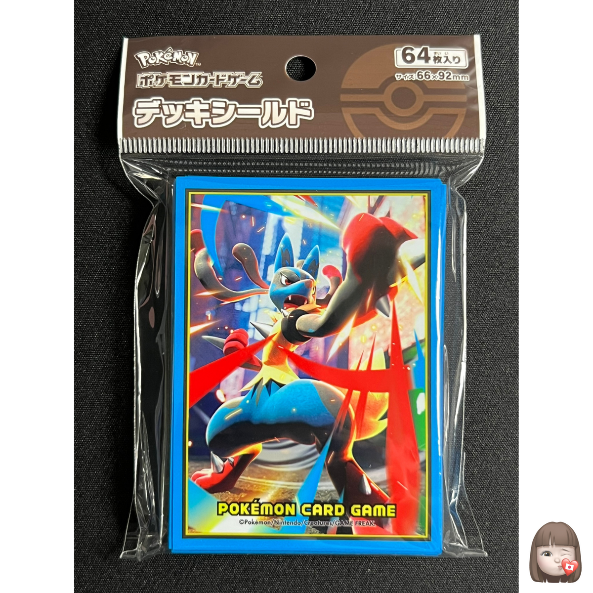 mega lucario card sleeves Pokemon Trading Card Game: Mega Lucario Card Sleeves main image 1
