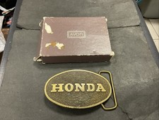 Honda 1970s Vintage Motorcycle Solid Brass 2” Belt Buckle Oval Metal VTG Old