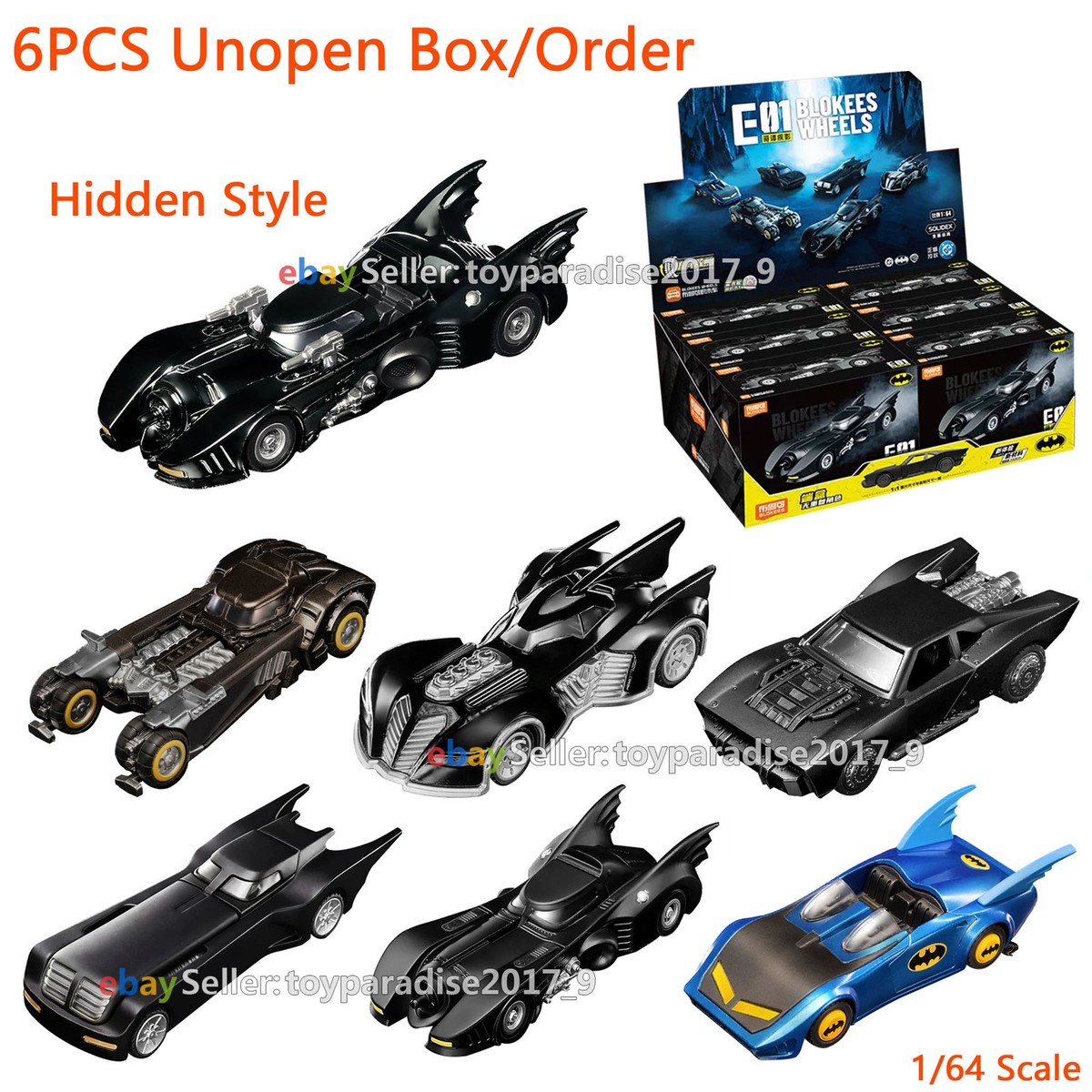 Hot Wheels バットモービル 1/64 Batman 1:64 Batman The Animated 1992 Batmobile Hot Car Wheels