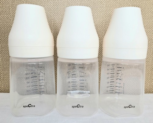 Lot Of 3 Spectra 160ml Breast Milk Pump Storage Bottles No Package Never Used