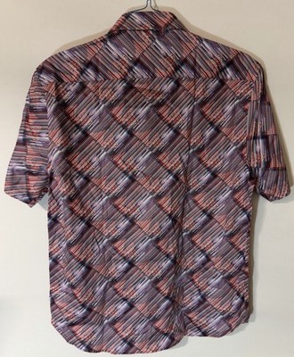 Daniel Hechter Mens Short Sleeve Multicolour Shirt Size XL, Slim Fit Check