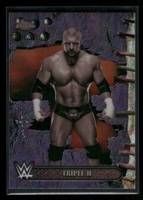 2025 Cactus Jack WWE Triple H #30 Purple Refractor /250