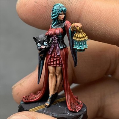 Infinity Yu Jing Dragon Lady Pro Painted Commission Miniature Tabletop Figure