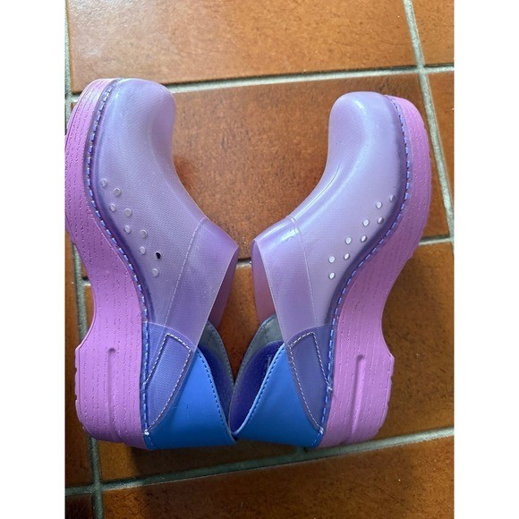 Dansko Purple Translucent Clogs - image 4