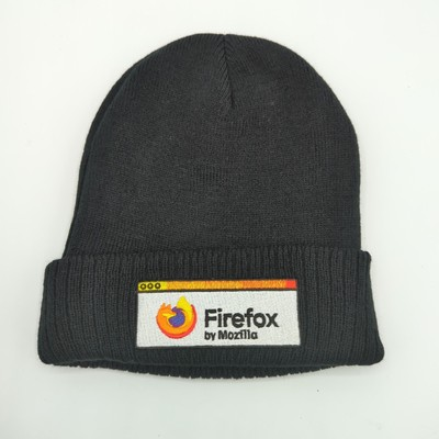 #ad RARE Mozilla Firefox Beanie Hat Internet Browser Promo Black HitWear One Size $29.99