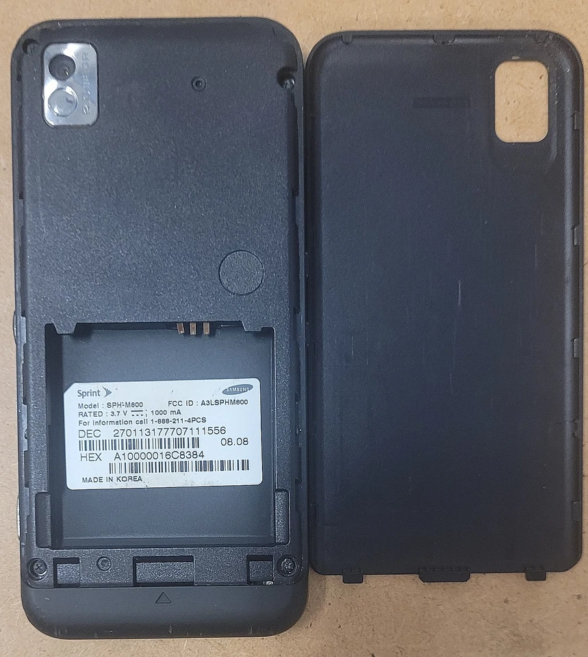 Teléfono celular Samsung Instinct SPH-M800 - negro (Sprint) raro Foto 3 de 3