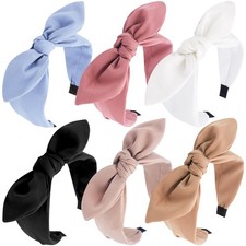 Bow Headbands for Women 6Pcs Knotted Headband with Bow Cute Stylish Top Knot ...
