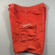 Vintage Quiksilver Board Shorts Men's XL Red Swim Y2K 90s Embroidered Surf