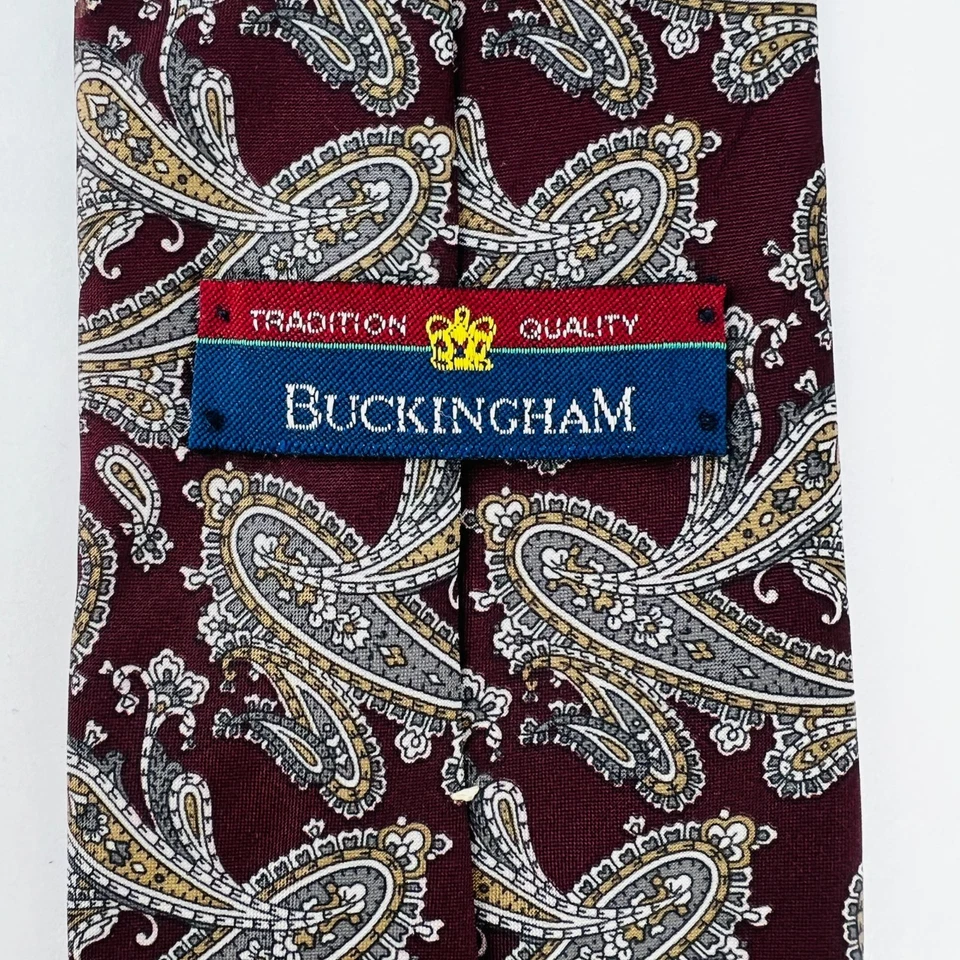 Галстук галстук пейсли Buckingham - Изображение 4 из 4