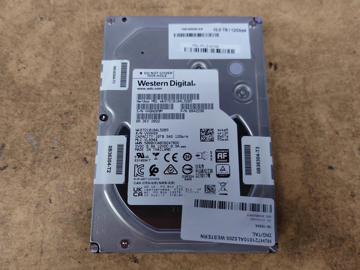 Western Digital SATA III 10 TB Internal Hard Disk Drives for sale