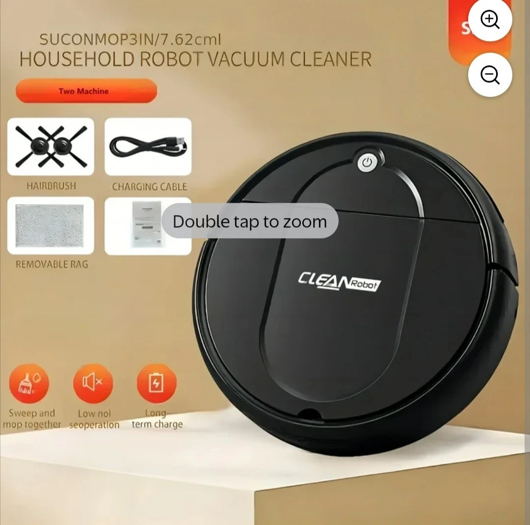 Black Clean Robot S30 Intelligent Sweeper – Ultra-Thin Auto Vacuum Cleaner