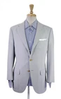 Mariano Rubinacci Napoli Sky Blue Knit Woven 3/2 Wool Silk Sportcoat Blazer 38S