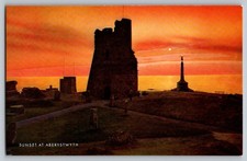 Postcard - Sunset At Aberystwyth