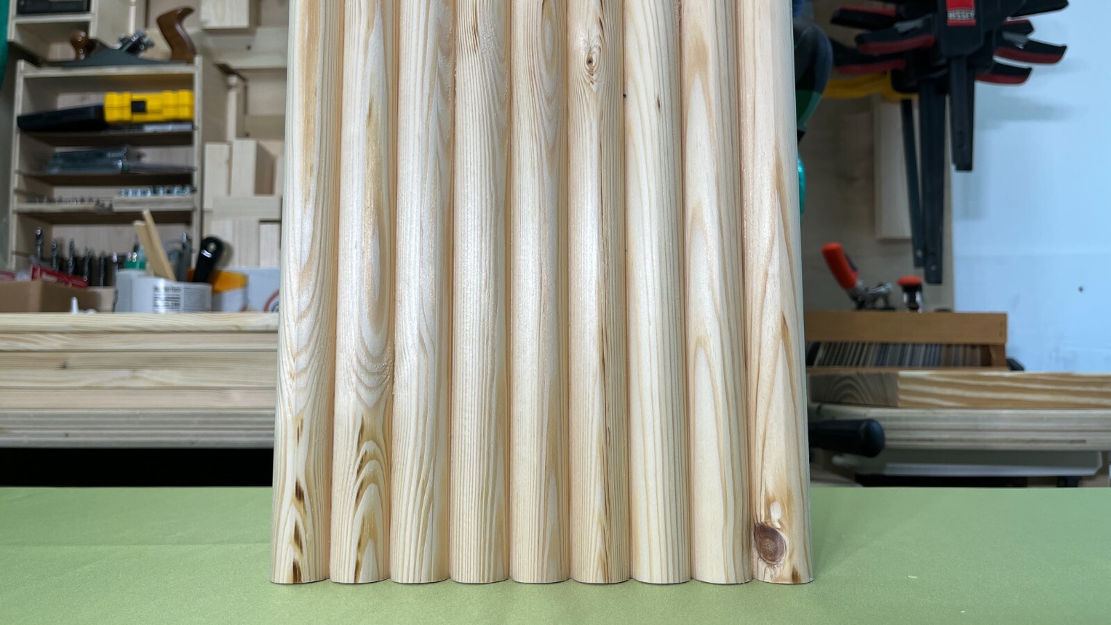 Reeded Wood Panels for Walls, Islands, Cabinets, Ceiling, Tambour Wall Panels