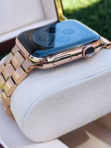 Custom Rose Gold 45MM Apple Watch SERIES Stainless Steel Rose