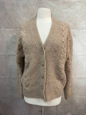 Universal Thread Goods Co. Women's Brown Button Front Cardigan Size M