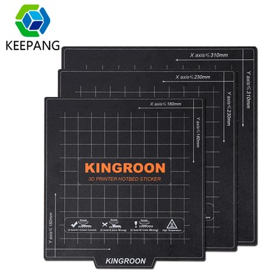 Kingroon Magnetic Hot bed Sticker Removal Surface for KP3S 3D Printer 180*180mm