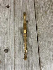 Vintage Seiko Quartz Women's Watch 2E20-5029 RO Gold Tone Rectangular Face Rare