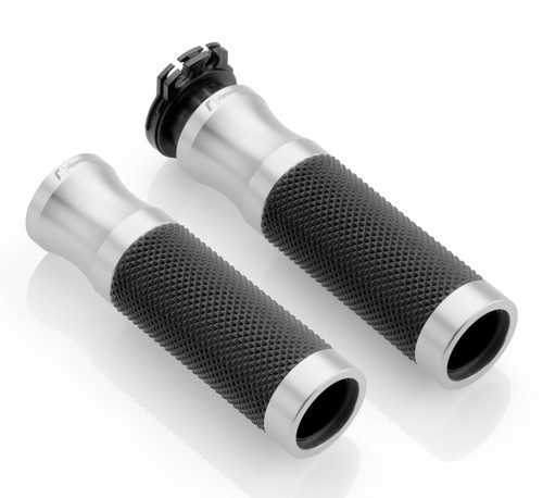 Puños Sport RIZOMA Par GR205A Plata Ø 22MM