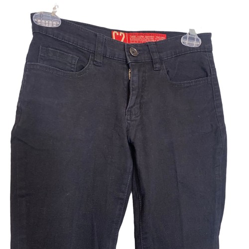 C2 Basic Outfitters Jeans Girls Small 26x22 Black Flare Leg - Picture 12 of 13